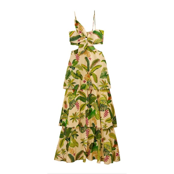 FARM Rio Dresses & Skirts - Farm Rio Sand Fruit Maxi Dress - Size L